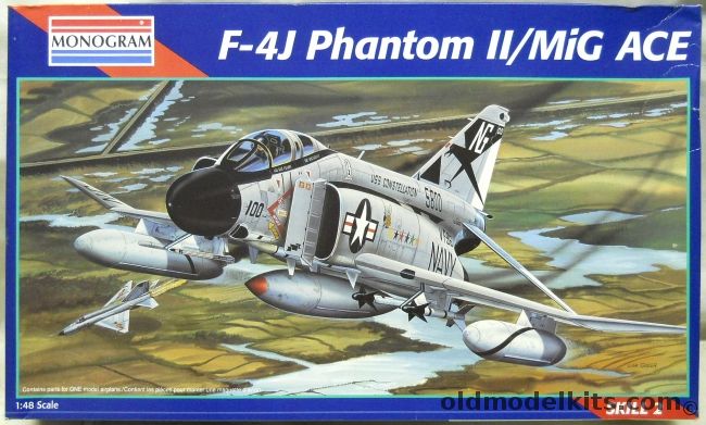 Monogram 1/48 F-4J Phantom II MIG ACE - With Cunningham and Driscoll Markings, 5813 plastic model kit