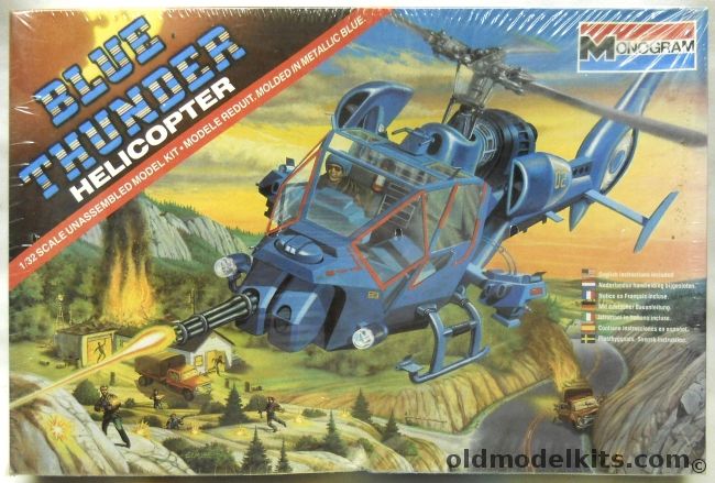 Monogram 1/32 Blue Thunder Helicopter, 6036 plastic model kit