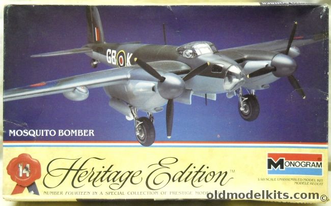 Monogram 1/48 De Havilland Mosquito Bomber - N.F.II / Mk.IV / F.B.VI / II Night Intruder - Heritage Edition Issue, 6064 plastic model kit