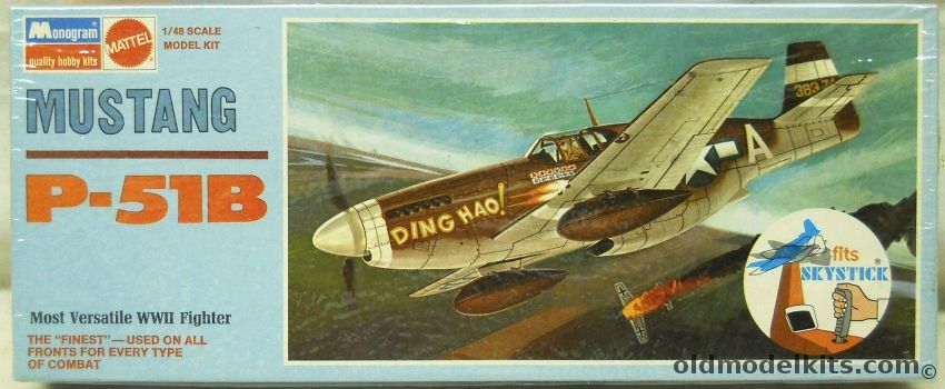 Monogram 1/48 Mustang P-51B - Ding Hao - Blue Box Issue, 6806-0100 plastic model kit
