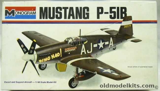 Monogram 1/48 P-51B Mustang - Col. James Howard Ding Hao -  White Box Issue, 6806-0125 plastic model kit