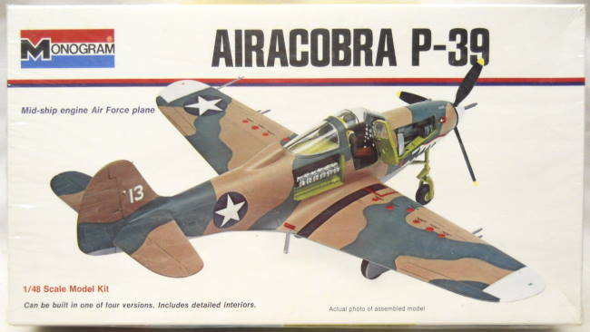 Monogram 1/48 Airacobra P-39 - White Box Issue, 6844-0175 plastic model kit