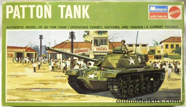 Monogram 1/32 M48A2 Patton Tank, 6863 plastic model kit