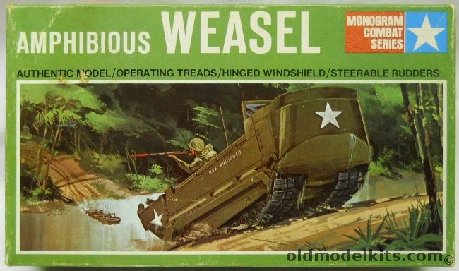 Monogram 1/35 Amphibious Weasel - US Army M-29C Personnel and Cargo Carrier - Green Box Issue, 6886 plastic model kit