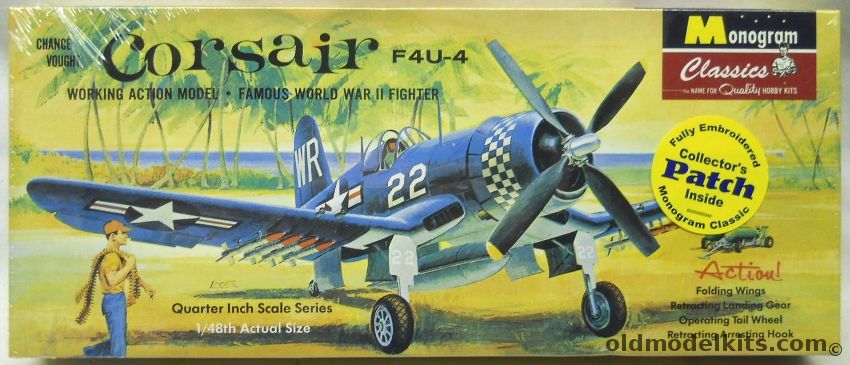Monogram 1/48 F4U-4 Corsair - Four Star Reissue - (F4U4), 85-0082 plastic model kit
