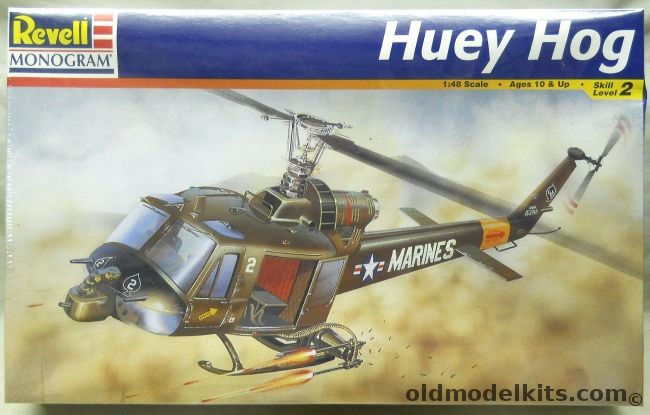 Monogram 1/48 Huey Hog Bell UH-1C - Marines, 85-5201 plastic model kit
