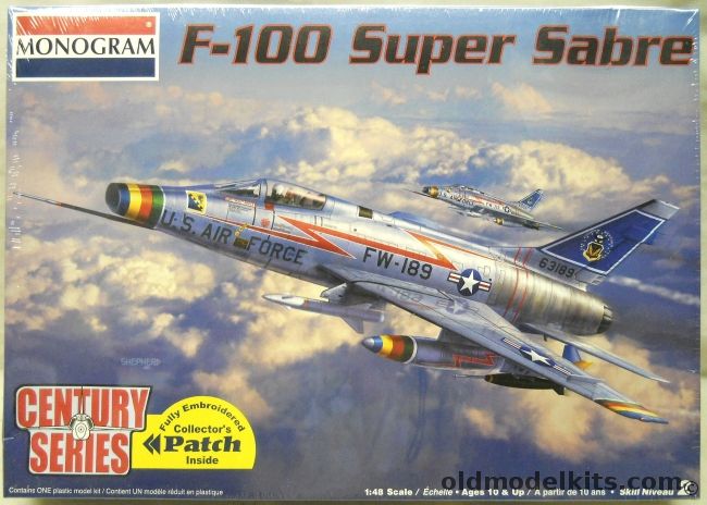 Monogram 1/48 F-100 Super Sabre - Century Series, 85-5496 plastic model kit