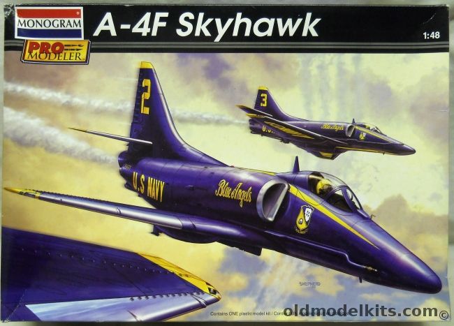 Monogram 1/48 A-4F Skyhawk Pro Modeler - Blue Angels or Marine Attack Sq 423, 85-5976 plastic model kit