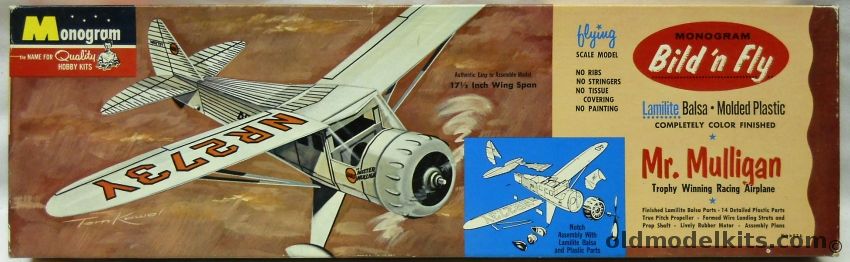 Monogram 1/21 Howard DGA-6 Mr Mulligan Bild'n Fly - 17.5 inch Wingspan Flying Model, F1-149 plastic model kit