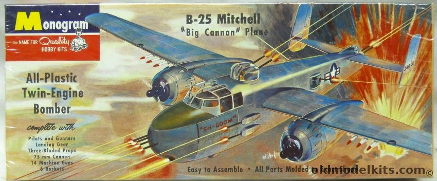 Monogram 1/70 B-25 Mitchell - Four Star Issue, PA7-98 plastic model kit