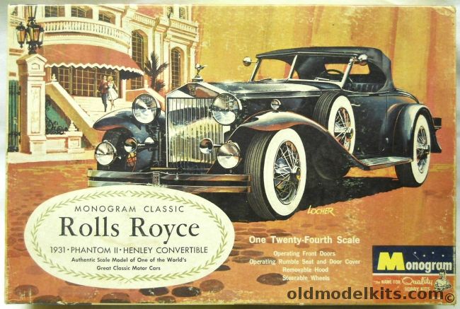 Monogram 1/24 1931 Rolls-Royce Phantom II Henley Convertible - Four Star Issue, PC109-300 plastic model kit