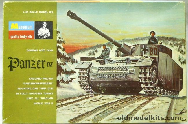 Monogram 1/32 Panzerkampfwagen Panzer IV H Green Box Issue, PM230-300 plastic model kit