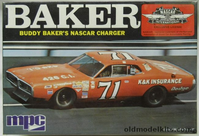 MPC 1/25 Buddy Bakers NASCAR Charger - (Dodge), 1-1711 plastic model kit