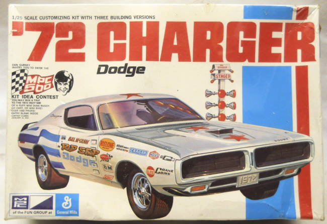 MPC 1/25 1972 Dodge Charger - Stock / Wild Street Machine / Super Stock, 1-7207-225 plastic model kit