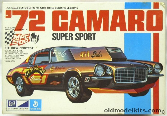 MPC 1/25 1972 Chevrolet Camaro SS Super Sport - Stock / Street Rod / Drag Strip, 1-7219-225 plastic model kit