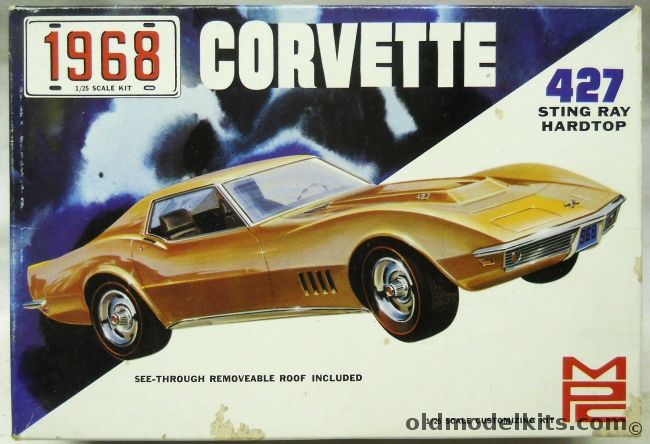 MPC 1/25 1968 Chevrolet Corvette 427 Sting Ray Hardtop - Stock / Rally / Custom, 568-200 plastic model kit