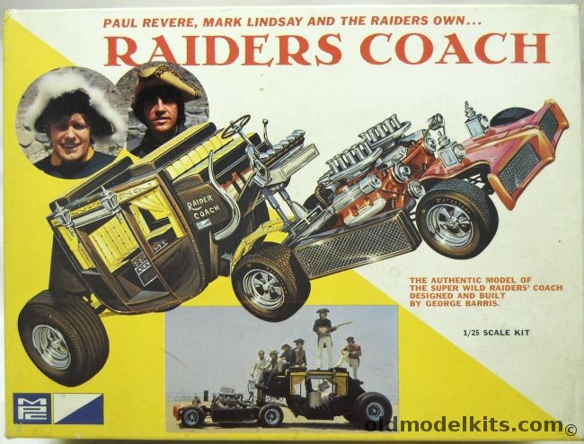 MPC 1/25 Raiders Coach Paul Revere And The Raider Band Vehicle - By George Barris, 622-300 plastic model kit
