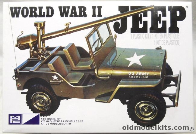 MPC 1/25 World War II Jeep - (ex Bushwacker Jeep), MPC785L-12 plastic model kit