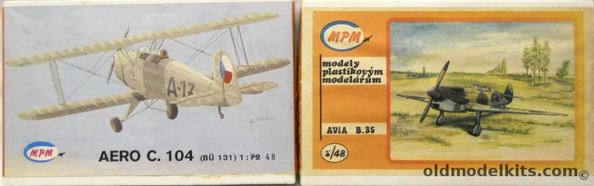 MPM 1/48 Avia B-35 And Aero C-104 / Bu-131, 4802 plastic model kit