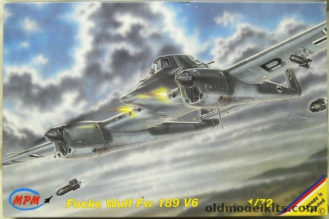 MPM 1/72 Focke-Wulf Fw-189 V6, 72516 plastic model kit