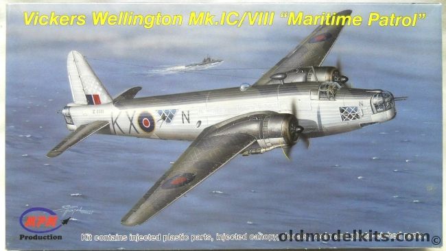 MPM 1/72 Vickers Wellington Mk.IC/VIII Maritime Patrol, 72540 plastic model kit