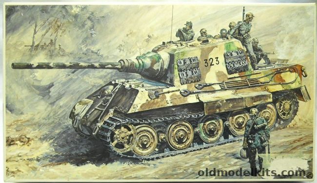 Nichimo 1/35 Jagdpanzer VI Jagdtiger Hunting Tiger Sd. Kfz 186 Motorized, R3531 plastic model kit