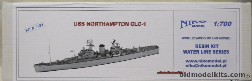 Niko Model 1/700 USS Northampton CLC-1, 7074 plastic model kit