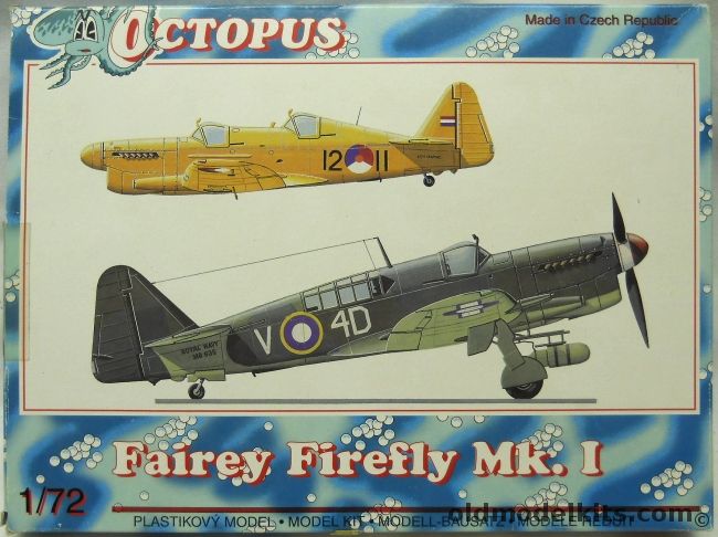 Octopus 1/72 Fairey Firefly Mk.I -  Early / Late / FR Mk.I / NF Mk.I / T.1 / TT.1, 72039 plastic model kit