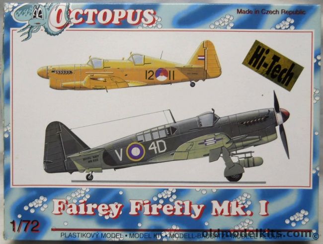 Octopus 1/72 Fairey Firefly Mk.I Hi-Tech Issue - Early / Late / FR Mk.I / NF Mk.I / T.1 / TT.1, 72039 plastic model kit