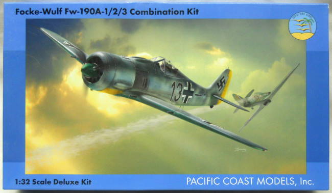 Pacific Coast Models 1/32 Focke-Wulf FW-190A-1/2/3 Combination Kit - (FW190 A-1), PCM32011 plastic model kit