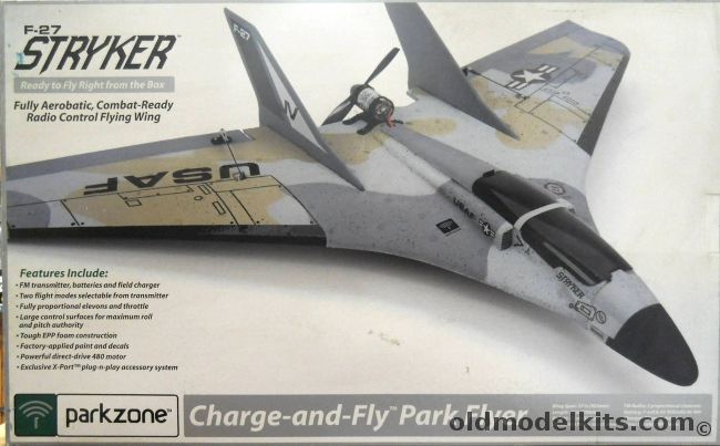 Parkzone F-27 Stryker RTF - Fully Aerobatic, Combat-Ready R/C Flying Wing - Ready To Fly From the Box - 37 Inch Wingspan - PICK UP ONLY, PKZ1200 plastic model kit