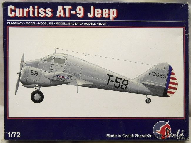 Pavla 1/72 Curtiss AT-9 Jeep, 72013 plastic model kit