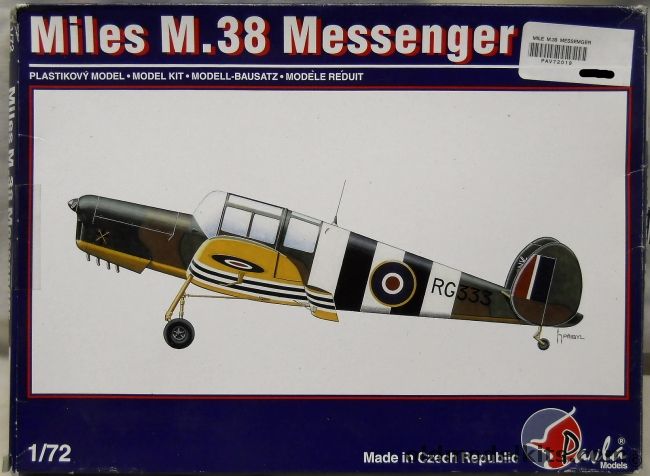 Pavla 1/72 Miles M-38 Messenger - Civil or Montgomery's Airplane, 72019 plastic model kit