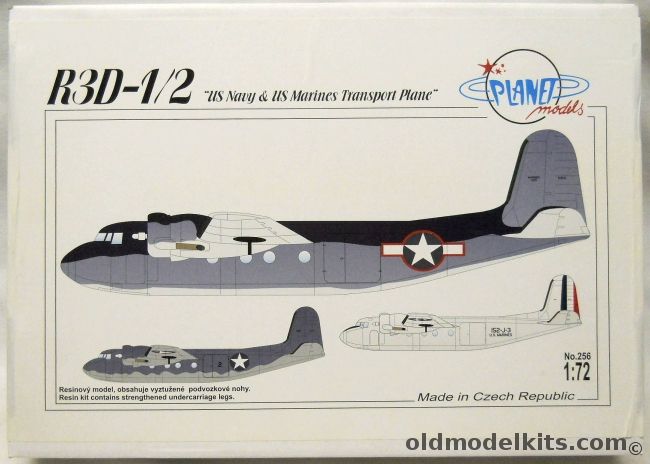 Planet Models 1/72 R3D-1/2 US Navy And Marines Transport Aircraft, 256 plastic model kit