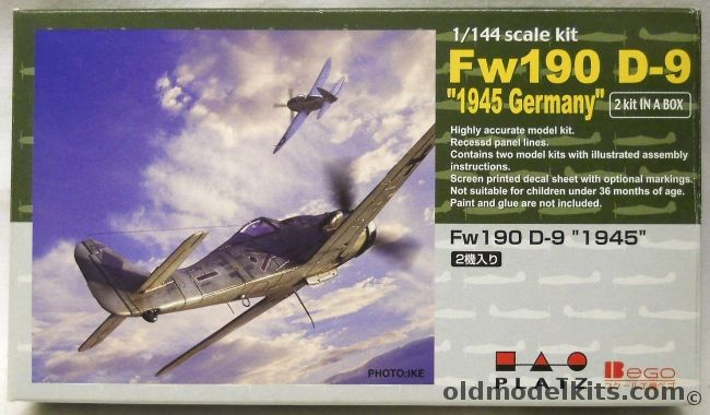 Platz 1/144 TWO Focke-Wulf FW-190 D-9 - (FW190D9), PD-9 plastic model kit