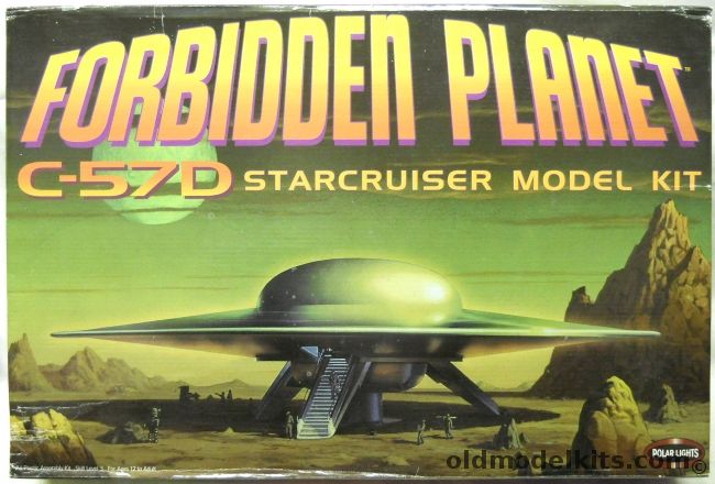 Polar Lights 1/72 Forbidden Planet C-57D Starcruiser - With TSDS Decal Kit - With Robby Robot, 5098 plastic model kit