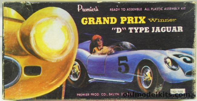 Premier 1/24 D Type Jaguar - Grand Prix Winner, 792-100 plastic model kit