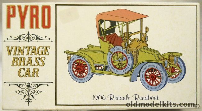 Pyro 1/32 1906 Renault Runabout Vintage Brass Car Issue, C462-125 plastic model kit