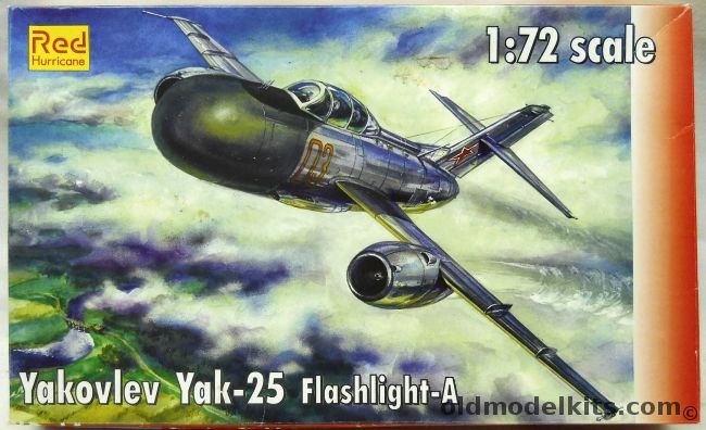 Red Hurricane 1/72 Yakovlev Yak-25 Flashlight A, 7201 plastic model kit