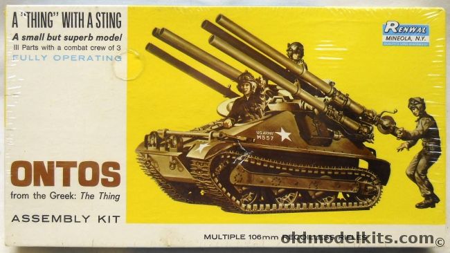 Renwal 1/32 M-50 Ontos - The Thing With The Sting, 557 plastic model kit