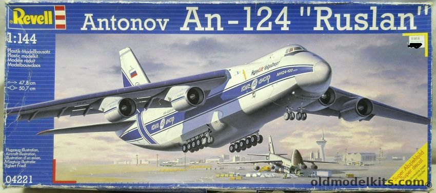 Revell 1/144 Antonov An-124 Ruslan - Aeroflot / VolgaDnepr / Polet / Russian Air Froce, 04221 plastic model kit