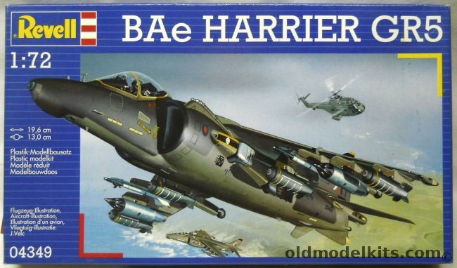 Revell 1/72 TWO  BAe Harrier GR5, 04349 plastic model kit