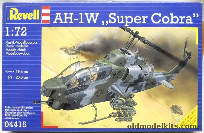 Revell 1/72 TWO AH-1W Super Cobra, 04415 plastic model kit