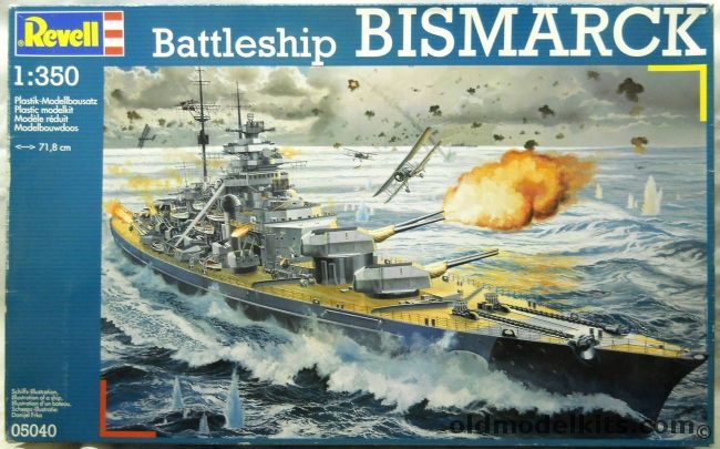 Revell 1/350 Battleship Bismarck - With Gold Medal Models PE Detail Set, 05040 plastic model kit