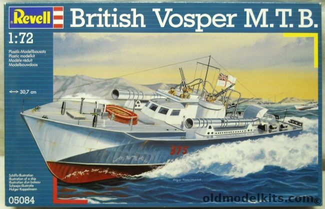 Revell 1/72 British Vosper MTB, 05084 plastic model kit