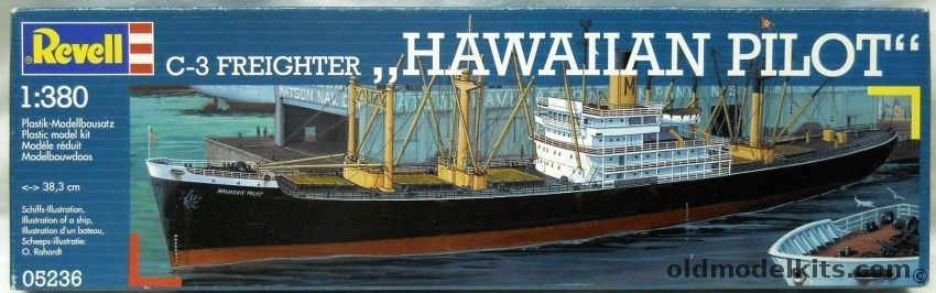 Revell 1/380 Hawaiian Pilot C-3 Freighter, 05236 plastic model kit