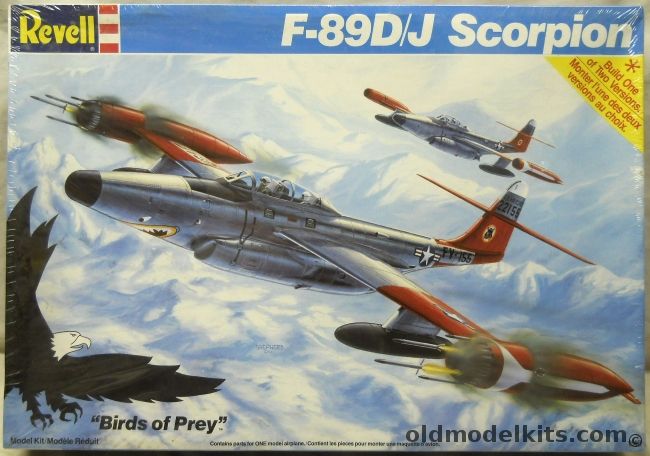 Revell 1/48 F-89D/J Scorpion - F-89D or F-89J Versions - (F-89), 4548 plastic model kit