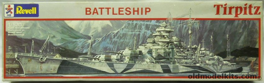 Revell 1/570 Tirpitz German Battleship, 5042 plastic model kit