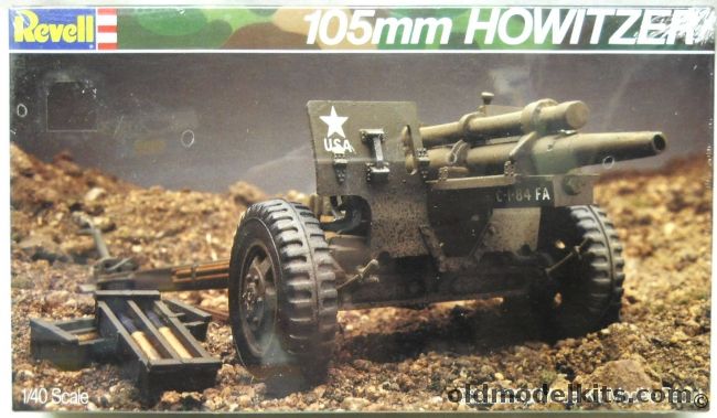 Revell 1/40 105MM Howitzer - With Crew and Base, 8301 plastic model kit