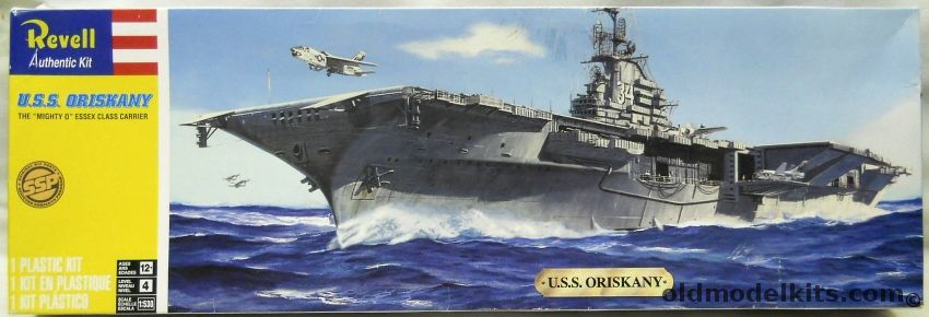 Revell 1/500 USS Oriskany Aircraft Carrier - Essex Class Angled Deck, 85-0318 plastic model kit